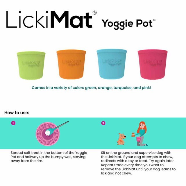 Lickimat Yoggie Pot - Orange