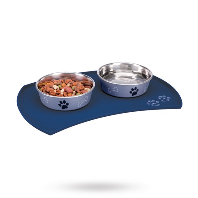 Matskålsunderlägg i Silikon - Blå