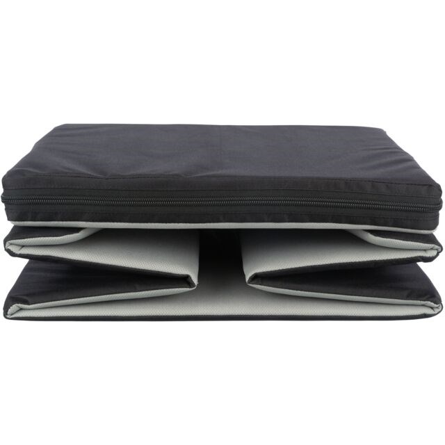 Bilsäte 45×28×40 cm - svart/grå