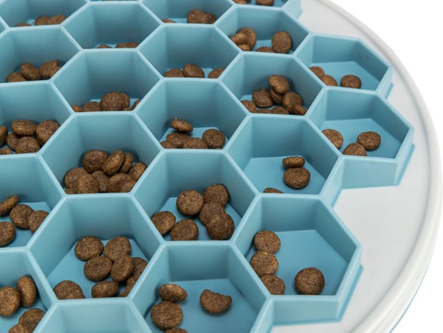 Slow Foderplatta Matskål - Bivax Blå