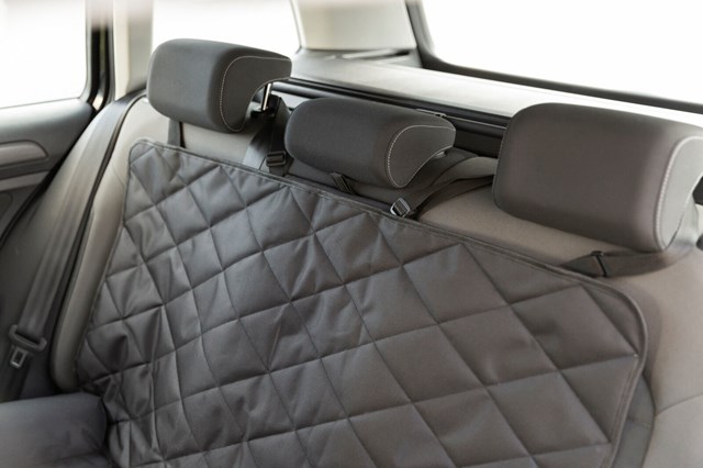 Bilskydd med dyna för baksäte - Dubbel - Svart