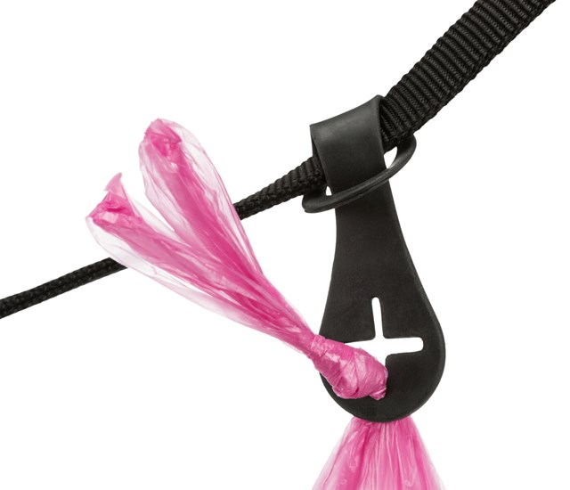 Bajspåsehållare för koppel - Svart