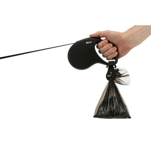 Bajspåsehållare för koppel - Svart