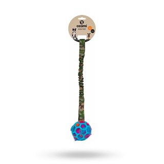 Play-n-tug Ball With Crinkle 50 Cm - Green Camo