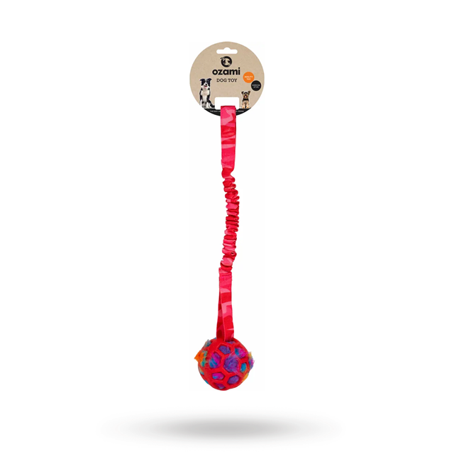 Play-n-tug Ball With Crinkle 50 cm - Pink Camo