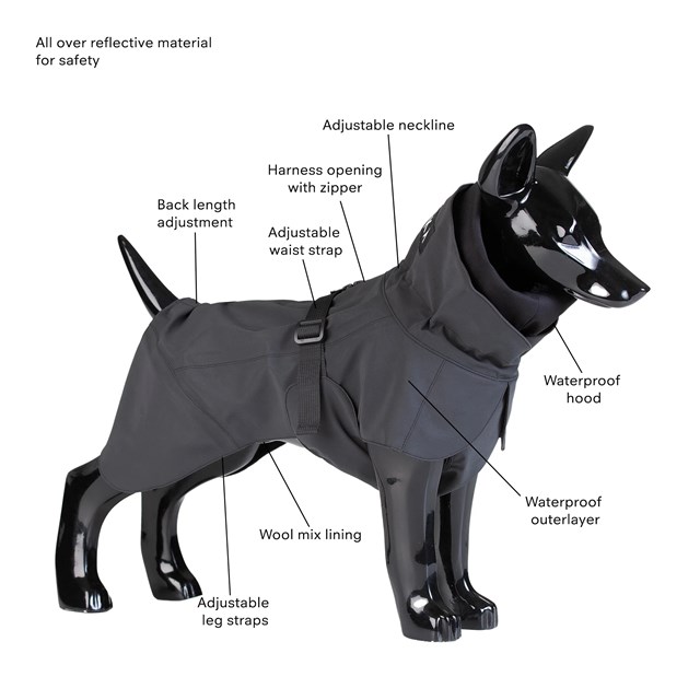 Paikka Visibility Raincoat - Dark