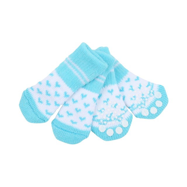 Angel Heart Sky Blue - Hundstrumpor