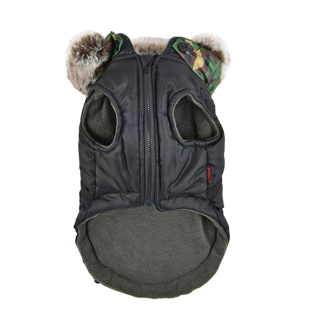 Orson Black Camo - Hundtäcke med Luva och Integrerad Sele