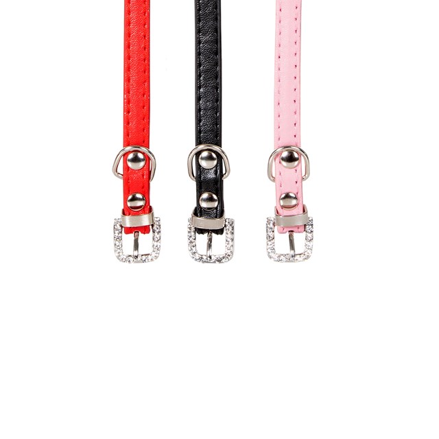 Personligt Hundhalsband Glitter Rosa