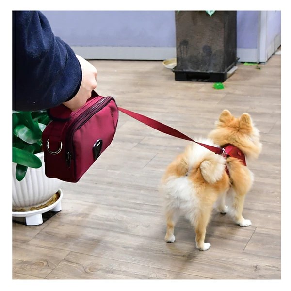 Ashton Hundkoppel Med Väska - Wine