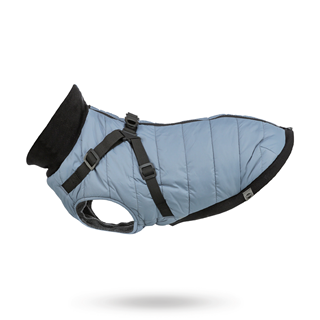Pontis Hundtäcke Med Integrerad Sele - Blå/grå