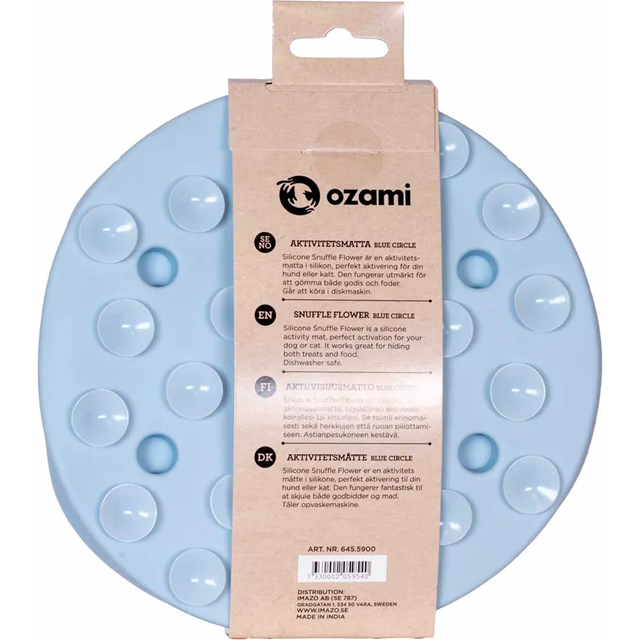 Silicone Snuffle Flower Blue Circle 21x21 cm