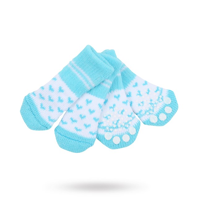 Angel Heart Sky Blue - Hundstrumpor