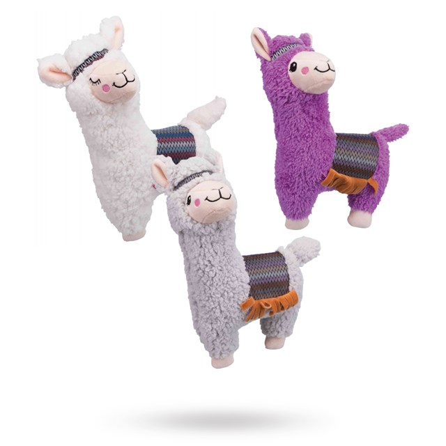 Alpacka 31 cm - Mjuk hundleksak med pip