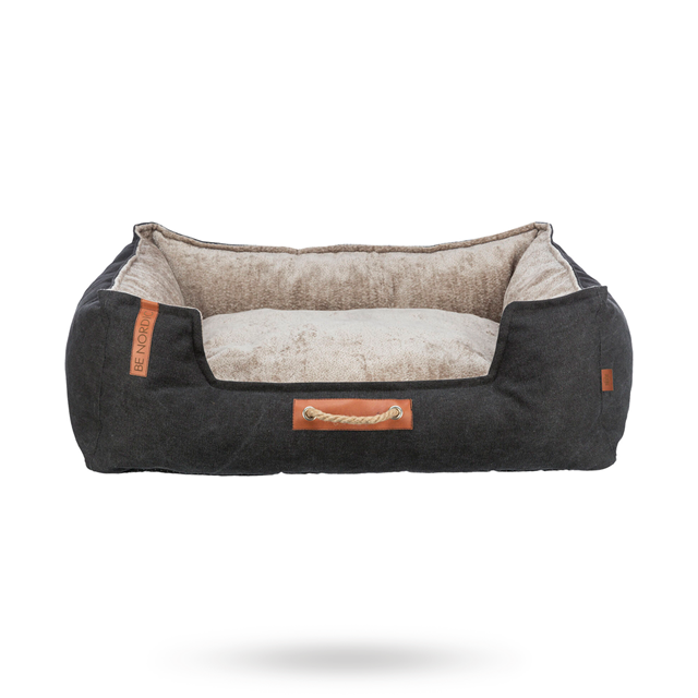 Trixie BE NORDIC Föhr Rektangulär Hundbädd - Svart/Sand