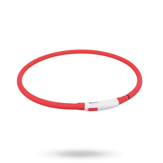 Trixie Flash Light Ring Usb - Röd