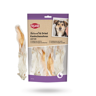 Trixie Kaninöron Med Päls 100g