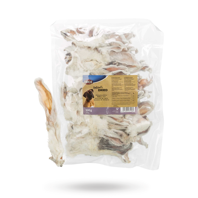 Trixie Kaninöron med päls 500g