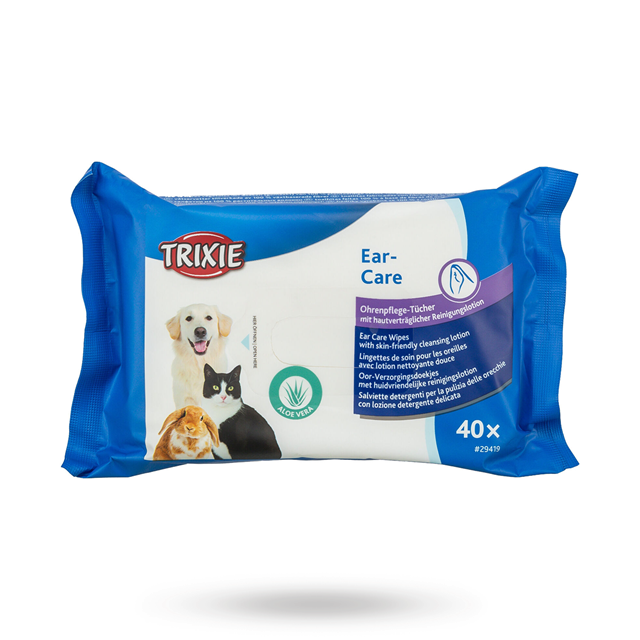 Öronrengöringsservetter med Aloe Vera 40-pack