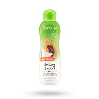 Tropiclean Papaya & Coconut Luxury Shampoo & Balsam 2in1 355 Ml