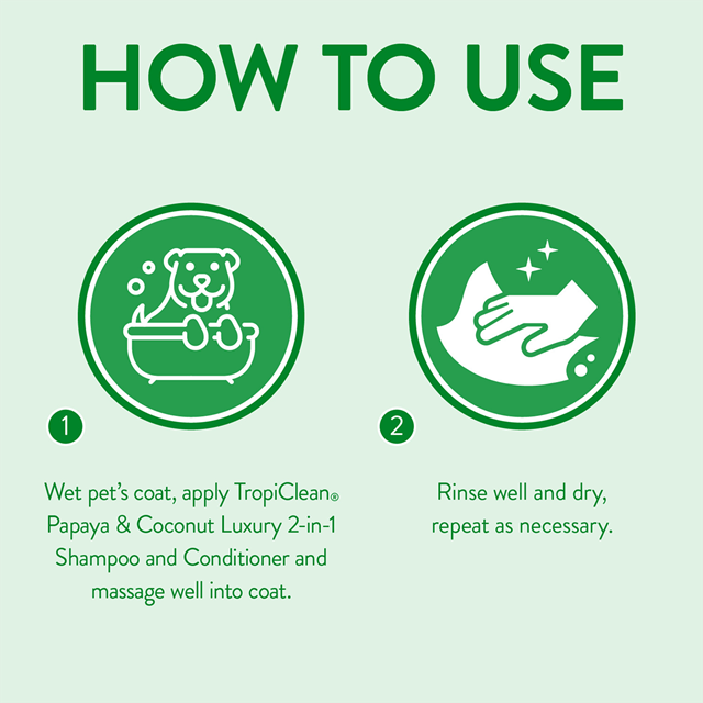 Tropiclean Papaya & Coconut Luxury Shampoo & Balsam 2in1 355 ml