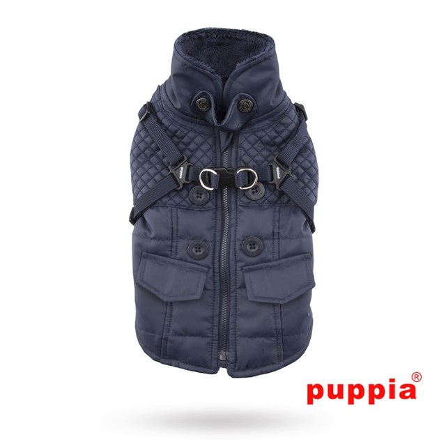 WILKES Navy - Hundtäcke med Integrerad Sele