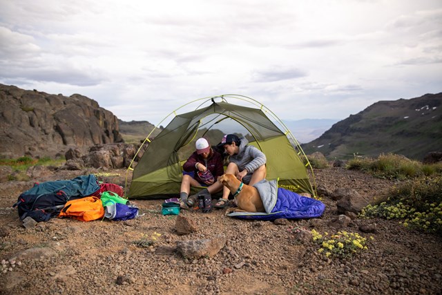 Highlands Dog Sleeping Bag Huckleberry Blue Sovsäck